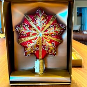 Neiman Marcus Christmas Tree Topper Ornament - Made in Poland